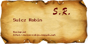 Sulcz Robin névjegykártya